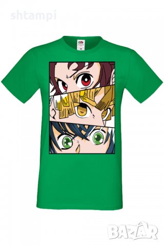 Мъжка тениска Demon Slayer Trio,Анимация,игра,Празник,Повод,, снимка 7 - Тениски - 38095383