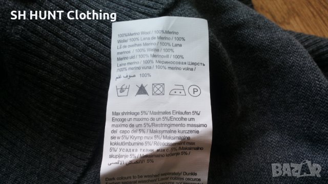 SELECTED Shine Zip Neck EXP 100% Merino Wool размер XL за лов риболов блуза 100% Мерино Вълна - 532, снимка 11 - Блузи - 42785117