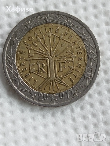 монета 2 евро Франция