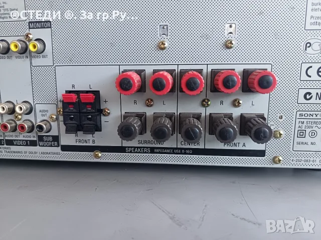 ресивър Sony STR-DE497 (5.1-канален), снимка 13 - Ресийвъри, усилватели, смесителни пултове - 55991103