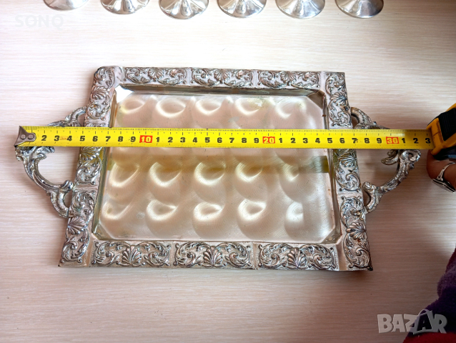 Страхотен Посребрен Сервиз, снимка 11 - Антикварни и старинни предмети - 44523430