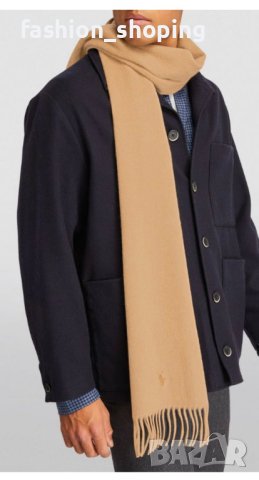 Кашмирен шал Ralph Lauren, снимка 9 - Шалове - 42535332