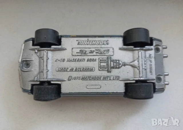 Продавам стара метална количка - MASERATI BORA/MATCHBOX 1975 , снимка 4 - Колекции - 56022581