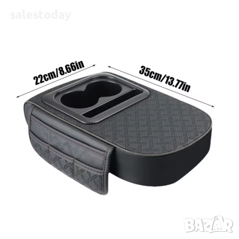 Подлакътник- органайзер, еко кожа, Черен, снимка 2 - Части - 51566990