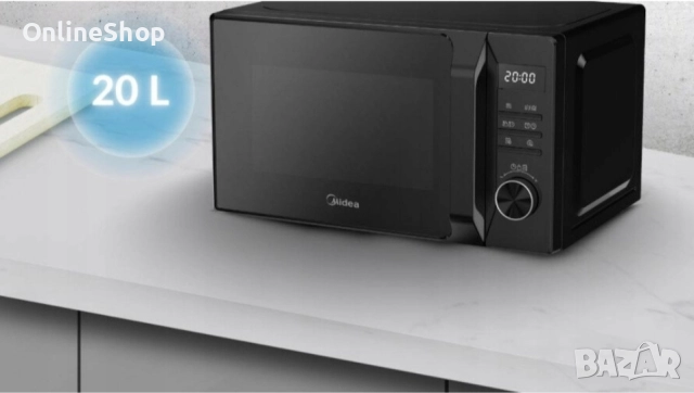 Микровълнова фурна MIDEA с грил 700/1000W, снимка 5 - Микровълнови - 52291086