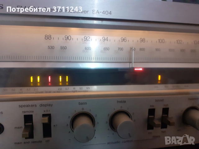 Technics SA 404, снимка 8 - Ресийвъри, усилватели, смесителни пултове - 51964383