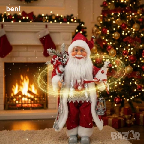 ДЯДО КОЛЕДА- Стояща декоративна фигура, снимка 2 - Декорация за дома - 52500738