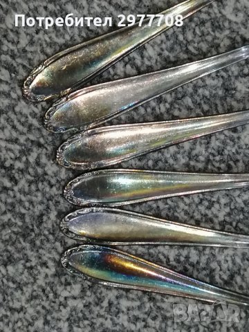 6 бр. сребърни лъжици 1900-1940г, снимка 8 - Други ценни предмети - 36923504