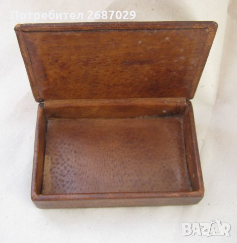 Стара кожена кутия, снимка 1 - Други - 31812594