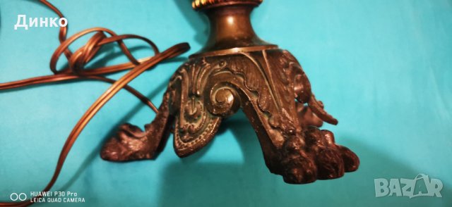 Стара немска луксозна нощна лампа , снимка 2 - Антикварни и старинни предмети - 30635605