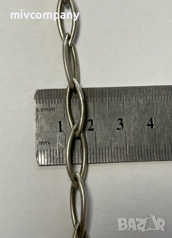 Сребърна гривна 8.8гр.21см., снимка 3 - Гривни - 53285504