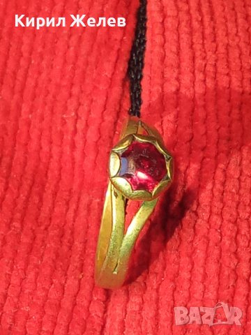 СТАРИНЕН СКЪПОЦЕНЕН БРОНЗОВ ПРЪСТЕН с ЕСТЕСТВЕН ГРАНАТ РЪЧНА МАЙСТОРСКА ИЗРАБОТКА - 19 ВЕК 27559, снимка 16 - Антикварни и старинни предмети - 36771149