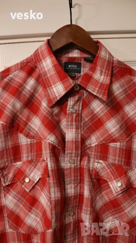 Риза G-star Raw червена, снимка 2 - Ризи - 53091067