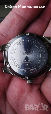Мъжки/унисекс часовник Casio Edifice EF-107, снимка 3 - Мъжки - 53994380