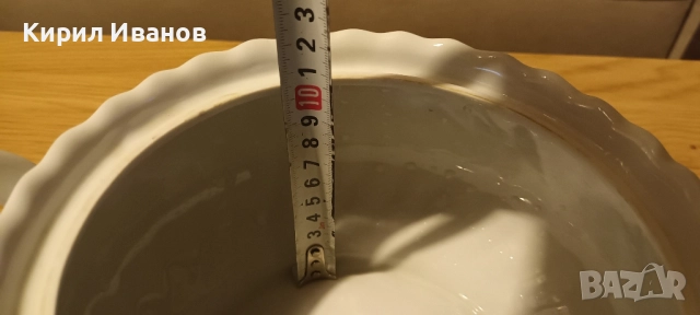 Български порцеланов сервиз от соца - супник, различни видов чинии , снимка 4 - Сервизи - 52100763