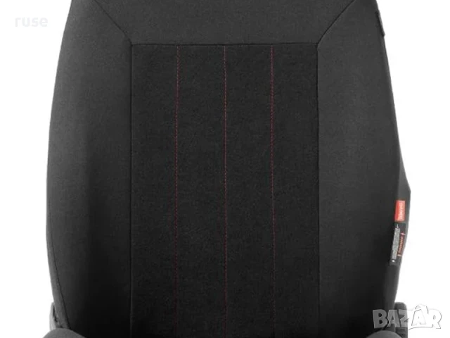 НОВИ! Комлект калъфи тапицерия за автомобилни седалки, 14 части, черно с червен шев, снимка 7 - Аксесоари и консумативи - 51003564