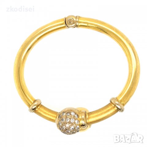 Златна дамска гривна 28,97гр. диаметър:7,0см. 18кр. проба:750 модел:4533-3, снимка 3 - Гривни - 37717566