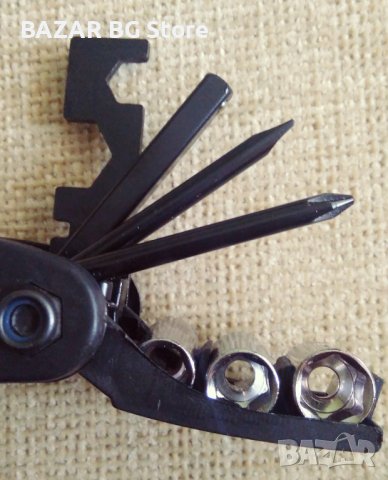 Мултифункционален инструмент FISCHER 15 в 1 за поправка на велосипед. Нов., снимка 2 - Аксесоари за велосипеди - 39706300