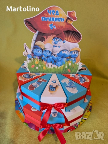 Картонена торта Стич, снимка 8 - Други - 52927430