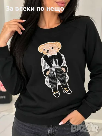 Polo Ralph Lauren Дамска Черна Блуза С Дълъг Ръкав Код I_29