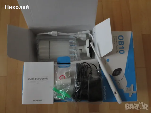 Homeviz OB10 wireless security камера, снимка 5 - Камери - 47305657
