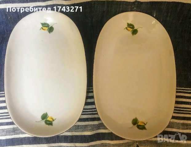 Супник, купа, сосиери и плата с мотив жълта роза, снимка 8 - Сервизи - 35421723