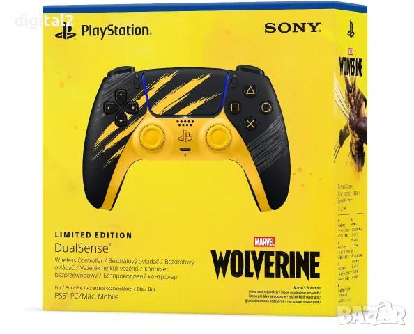 Безжичен контролер DualSense - Marvel’s Wolverine Battle Yellow Limited Edition, снимка 8 - Аксесоари - 56096516