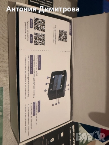 Apexcam M80 Екшън камера с 64GB карта 4K 60FPS 48MP 40M Ultra HD камера Подводна водоустойчива спорт, снимка 3 - Други - 52756208