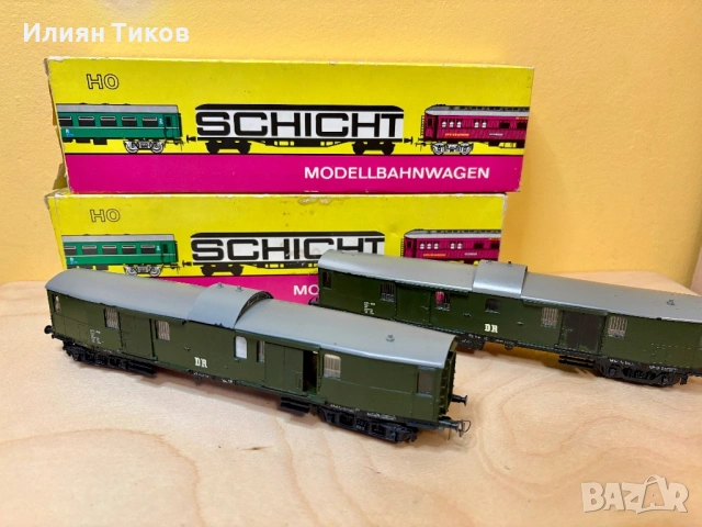 Четириосни пощенски/багажни вагона Schicht 1:87 HO влак, влакче