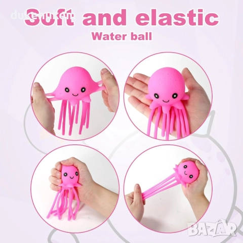 Комплект 4 броя многократни водни балони OCTO Buddies (октоподчета), снимка 3 - Други - 52547450