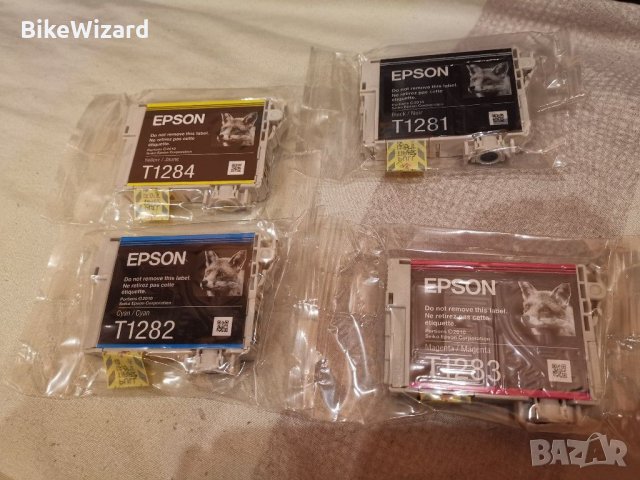 Мастилни касети Epson T1281, T1282, T1283, T1284 НОВИ, снимка 3 - Принтери, копири, скенери - 30825388