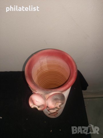 голяма керамична ваза - red !, снимка 2 - Вази - 40776034