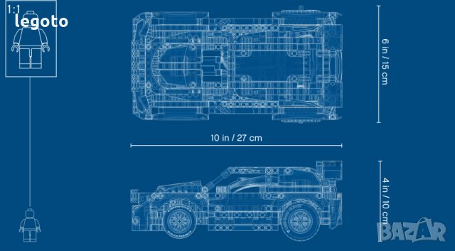 НОВО ЛЕГО 42109 Техник Топ Гиър Рали Кола  LEGO 42109 TECHNIK - App-Controlled Top Gear Rally Car , снимка 5 - Образователни игри - 31194077