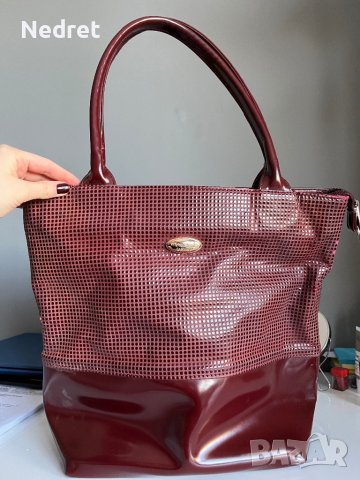 Тъмночервена дамска чанта, снимка 1 - Чанти - 42862959
