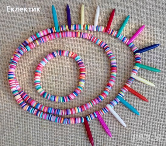 Слънчево настроение -- комплект гердан и гривна, снимка 2 - Бижутерийни комплекти - 28717901