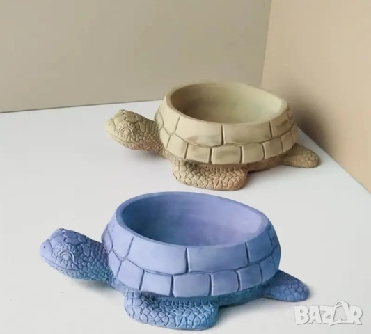 Молд кашпа костенурка , снимка 3 - Форми - 51501012