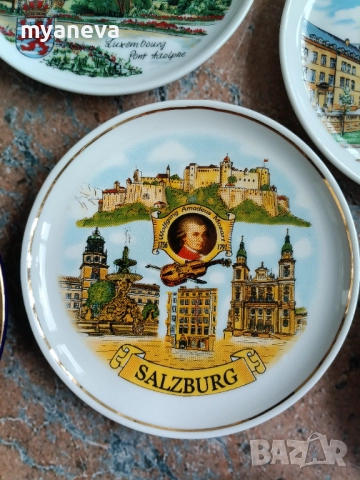 Колекция от порцеланови , декоративни,  сувенирни чинии от различни  градове и забележителности , снимка 13 - Антикварни и старинни предмети - 52869409
