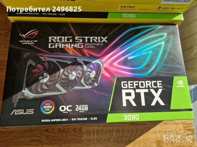 Продавам ZOTAC GEFORCE RTX 3090, 24GB, снимка 3 - Видеокарти - 52806097