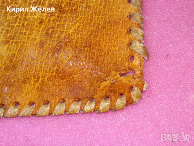 СТАР СТИЛНО ОРНАМЕНТИРАН КОЖЕН КАЛЪФ За ОЧИЛА ЕСТЕСТВЕНА КОЖА РЪЧНА АРТ ИЗРАБОТКА 42900, снимка 10 - Други ценни предмети - 44307417