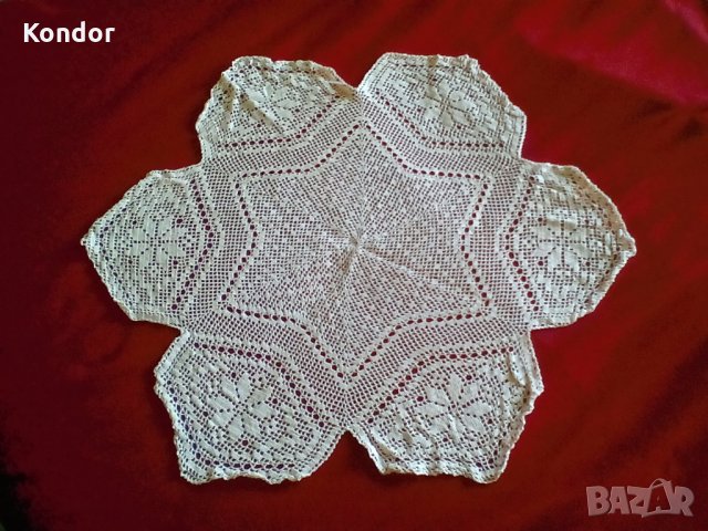 Звезда, плетена на една кука, снимка 7 - Декорация за дома - 34961630