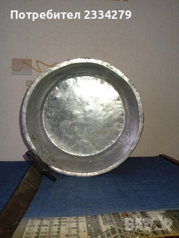 Бакърени тигани, ръчно изработени в различни времена от различни майстори. , снимка 18 - Антикварни и старинни предмети - 34854504