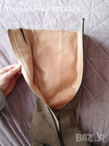 Велурени ботуши, снимка 3 - Дамски ботуши - 49033739