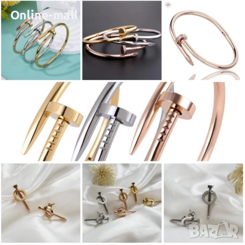 Луксозен пръстен Пирон Cartier стил златен, сребърен или розово злато, снимка 8 - Пръстени - 52424324