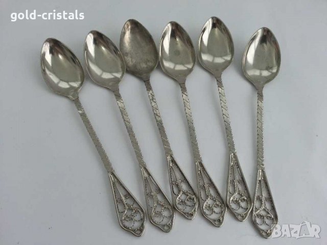  Стари руски лъжички филигран, снимка 2 - Антикварни и старинни предмети - 29571004