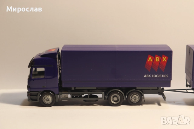 HERPA 1:87 H0 МERCEDES ACTROS КАМИОН МОДЕЛ, снимка 2 - Колекции - 52434576