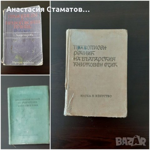 Стари правописни речници-антикварни3броя-18лв, снимка 1 - Българска литература - 30132731