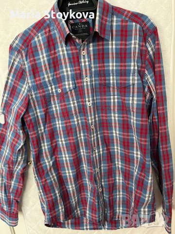 Мъжка риза-Genuine Cloting, спортнa,каре, S, снимка 2 - Ризи - 38598919