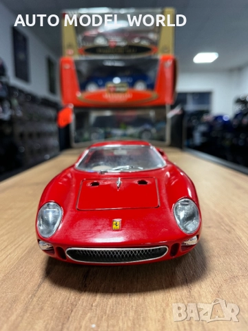 BBURAGO метална колекционерска количка модел FERARRI 250 1965г. 1:18, снимка 4 - Колекции - 52795361