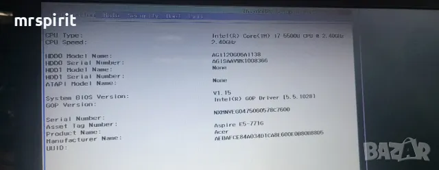 Acer E5 771G, 17'3 I7 5500, gtx 840M, снимка 2 - Лаптопи за игри - 47536906