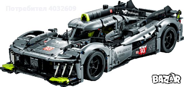 LEGO Technic PEUGEOT 9X8 24H Le Mans Hybrid Hypercar 1775 части, снимка 10 - Конструктори - 44796312